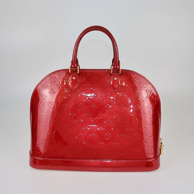 Louis Vuitton Cerise Monogram Vernis Alma GM Bag Womens Louis Vuitton 