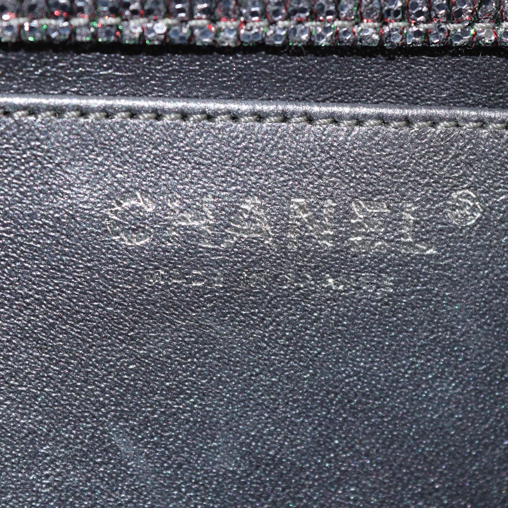 Chanel Metallic Grey Quilted Glitter Reissue East/West Flap Bag Womens Chanel 