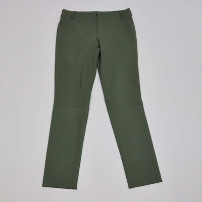 Franck Namani Green Wool Paneled Pants