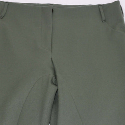 Franck Namani Green Wool Paneled Pants