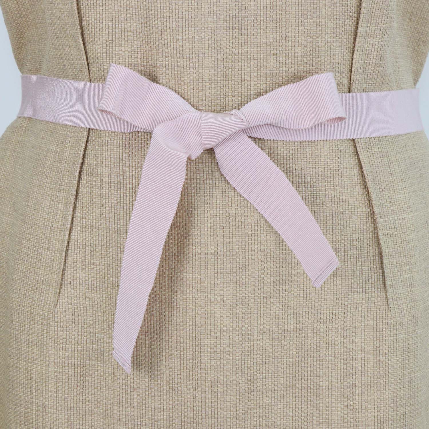 Paule Ka Beige Knit Blend Sleeveless Midi Dress