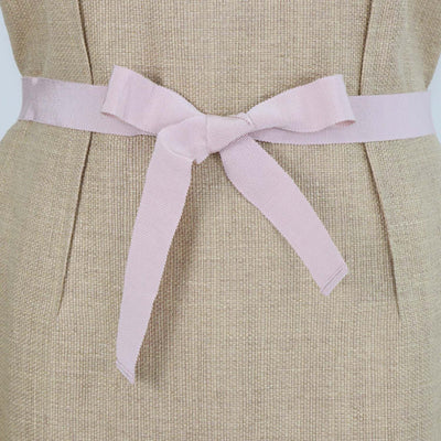 Paule Ka Beige Knit Blend Sleeveless Midi Dress