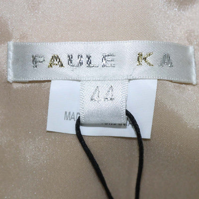 Paule Ka Beige Knit Blend Sleeveless Midi Dress