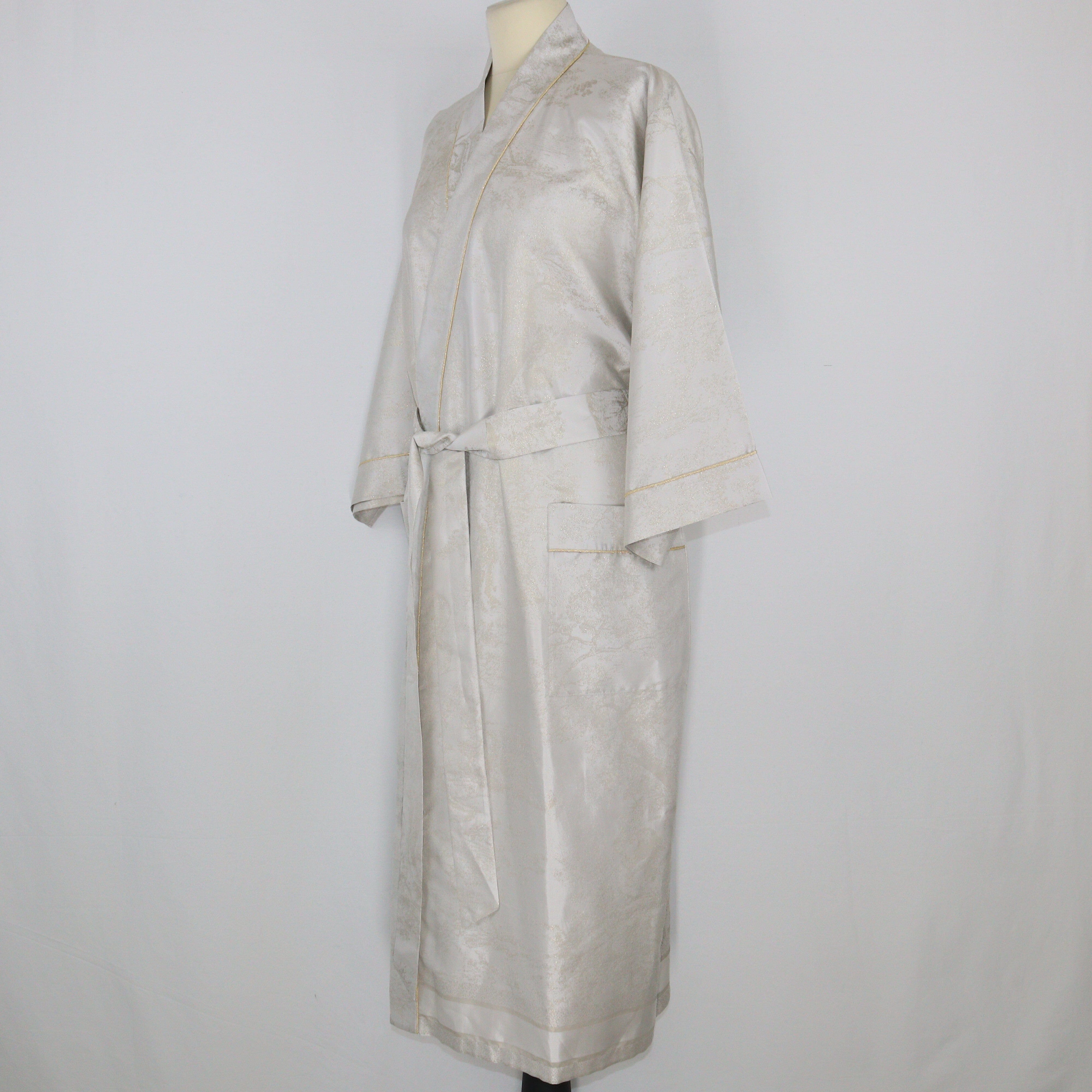 Grey Pocket Detail Belted Robe Clothings Christian Dior 