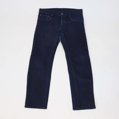 Prada Dark Blue Denim Tapered Fit Pants