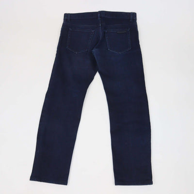 Prada Dark Blue Denim Tapered Fit Pants
