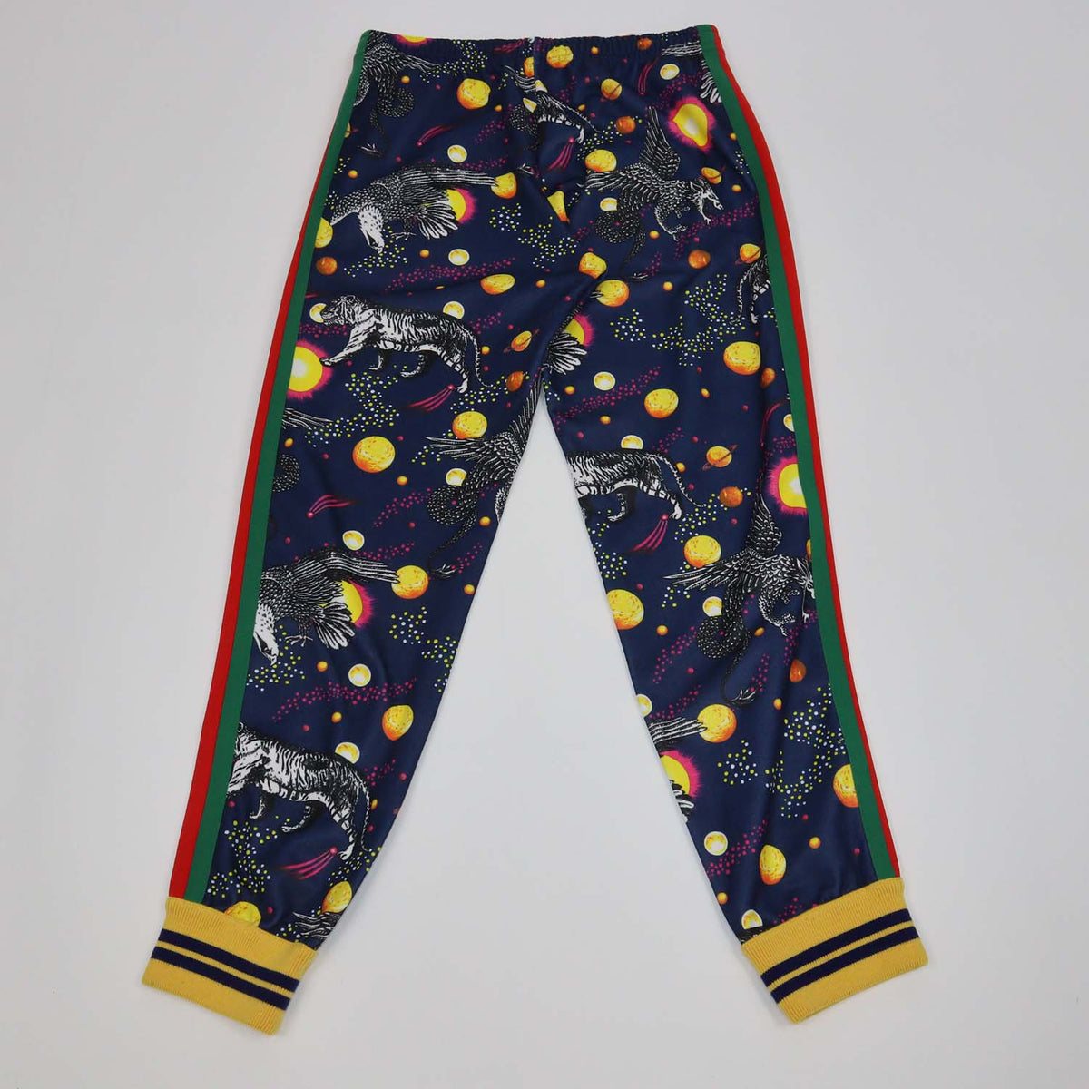Gucci Multicolor Blend Polyester Space and Animals Print Track Pants
