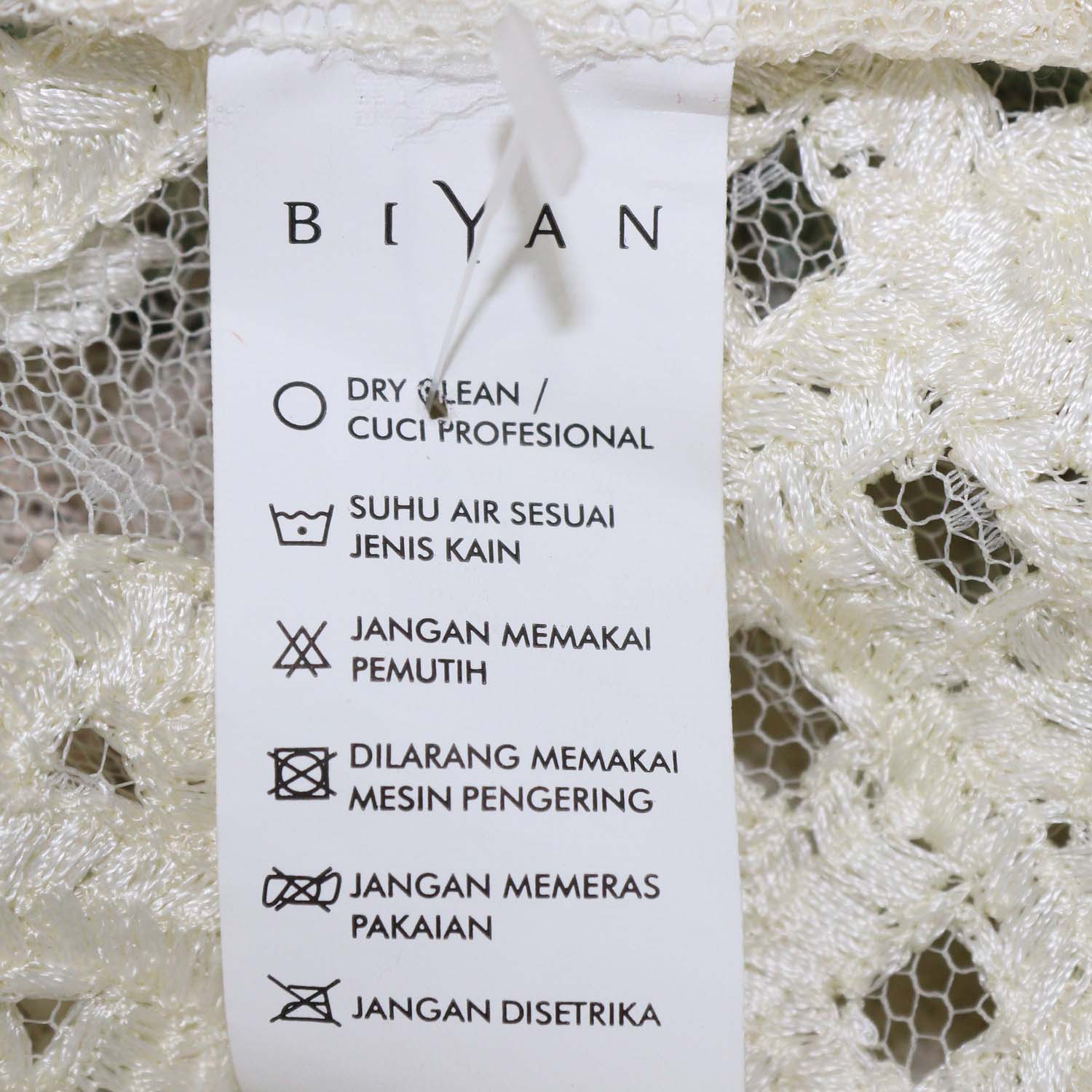 Biyan Cream Polyamide Sehati Beaded Floral Embroidered Blouse
