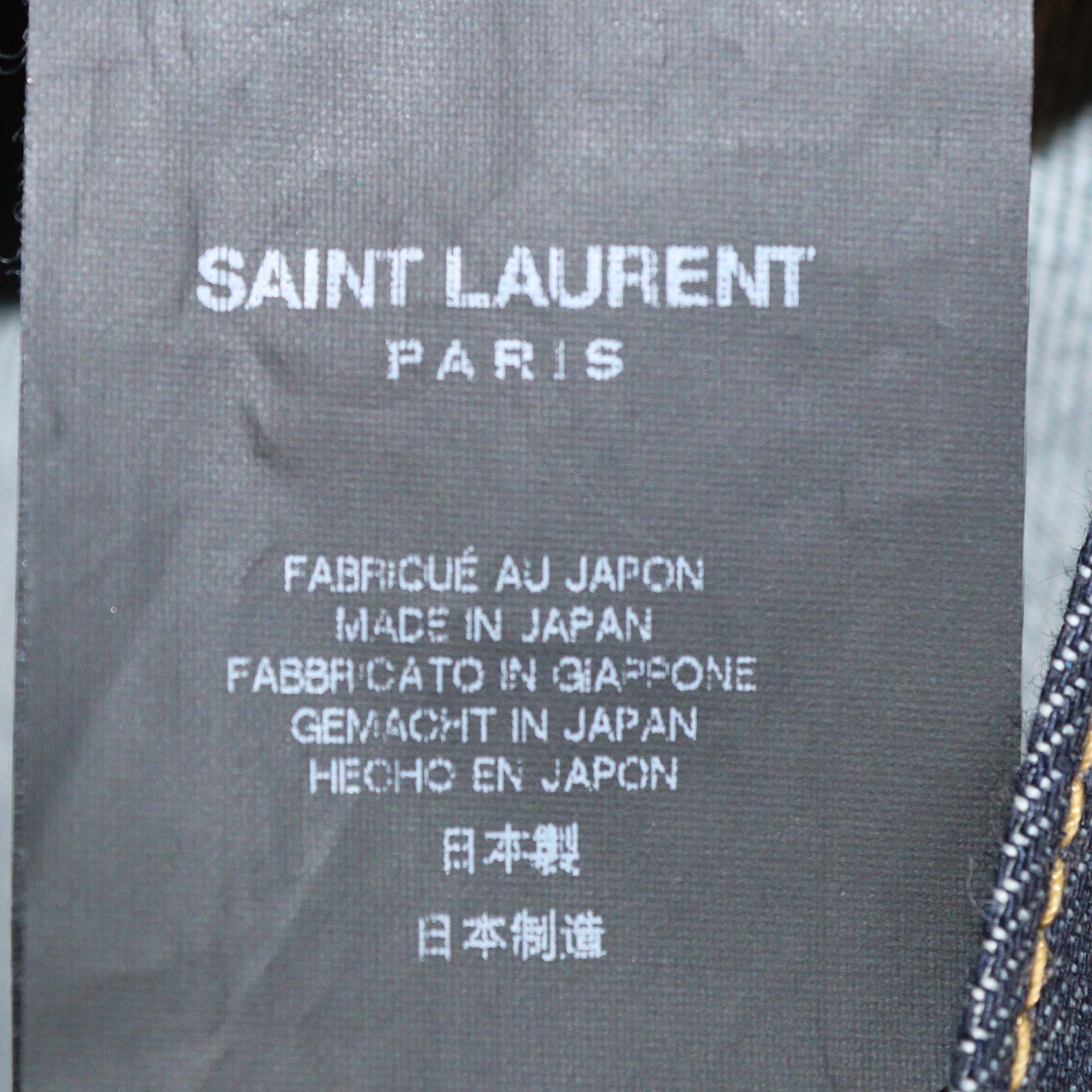Saint Laurent Charcoal Black Denim Pants