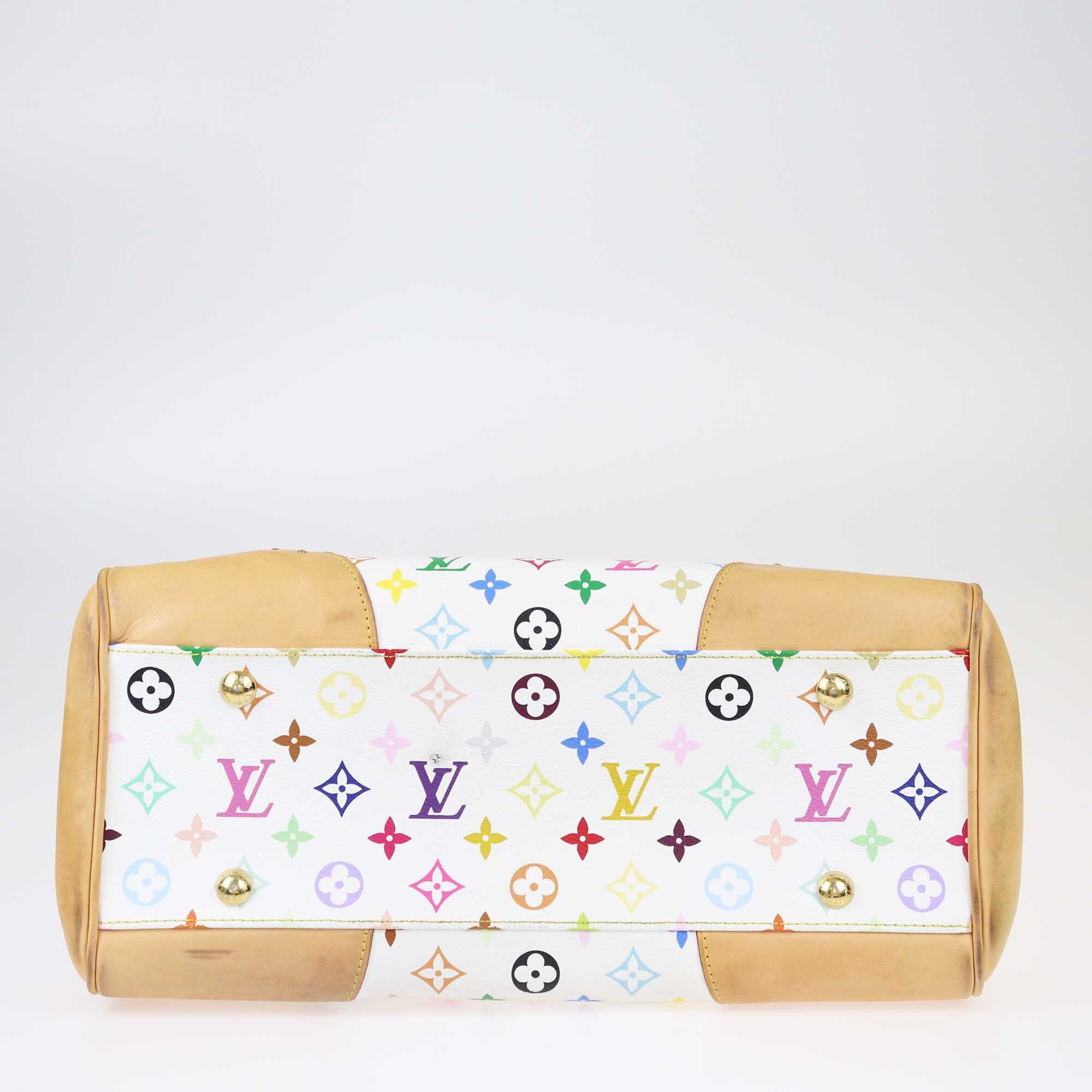 Louis Vuitton White/Multicolor Monogram Beverly GM Bag Bags Louis Vuitton 