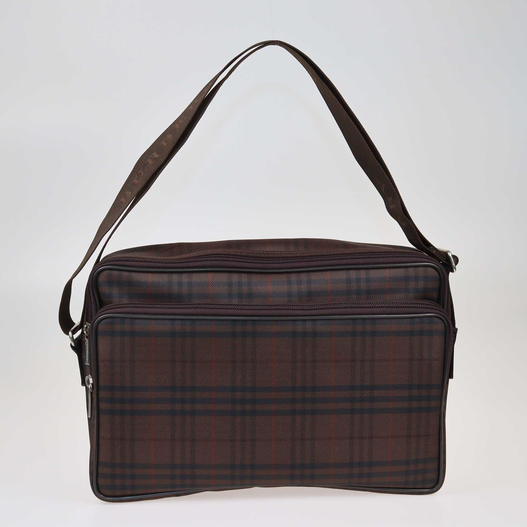 Burberry Brown House Check Messenger Bag Bags Burberry 