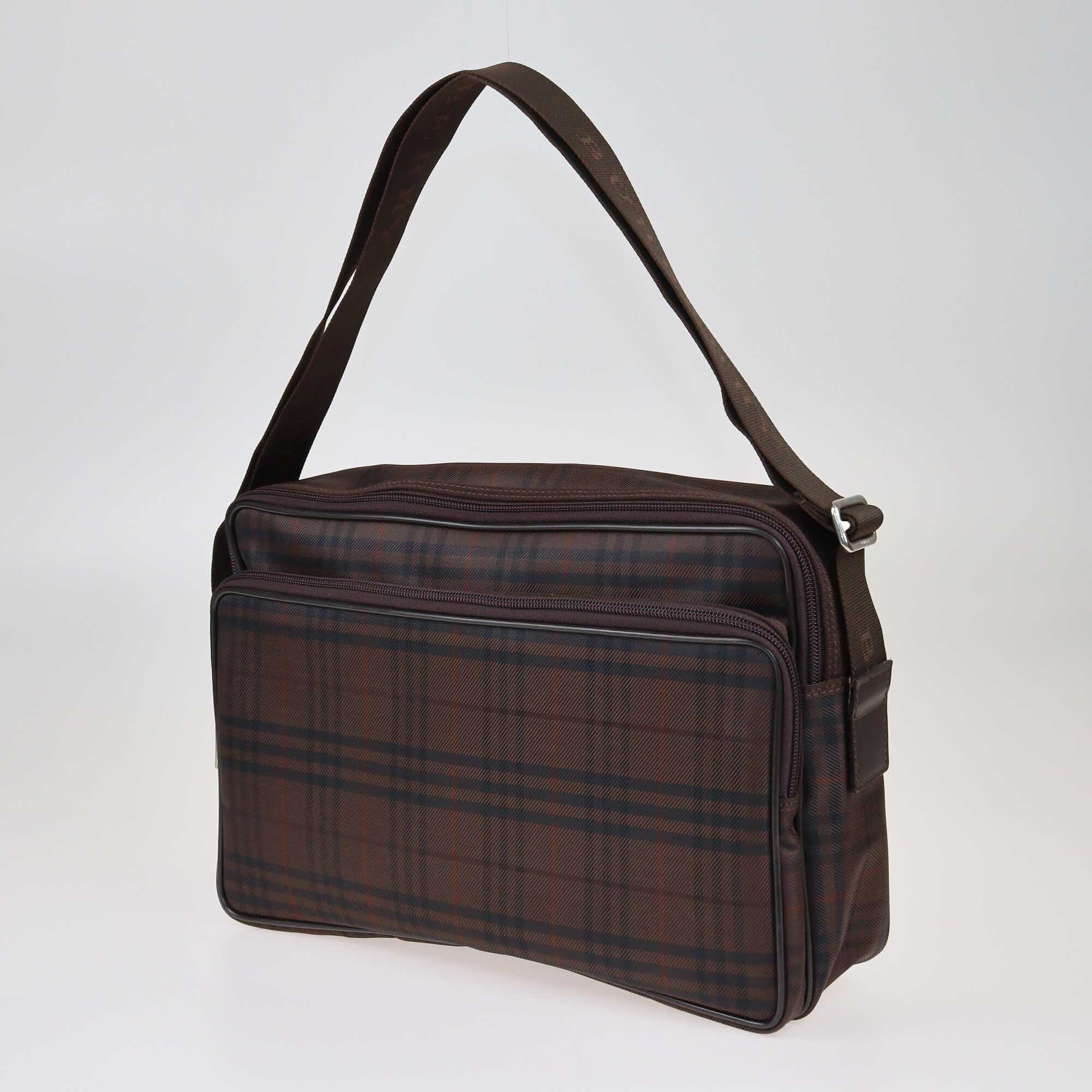 Burberry Brown House Check Messenger Bag Bags Burberry 