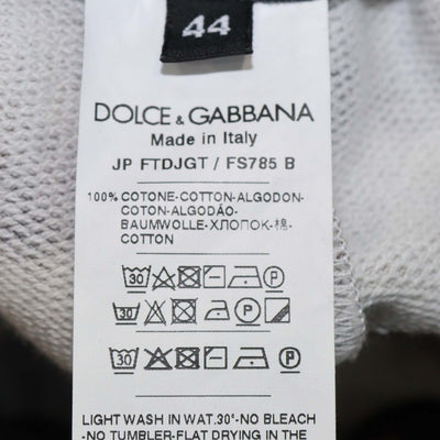Dolce & Gabbana Brown Cotton Leopard Print Wide Leg Pants