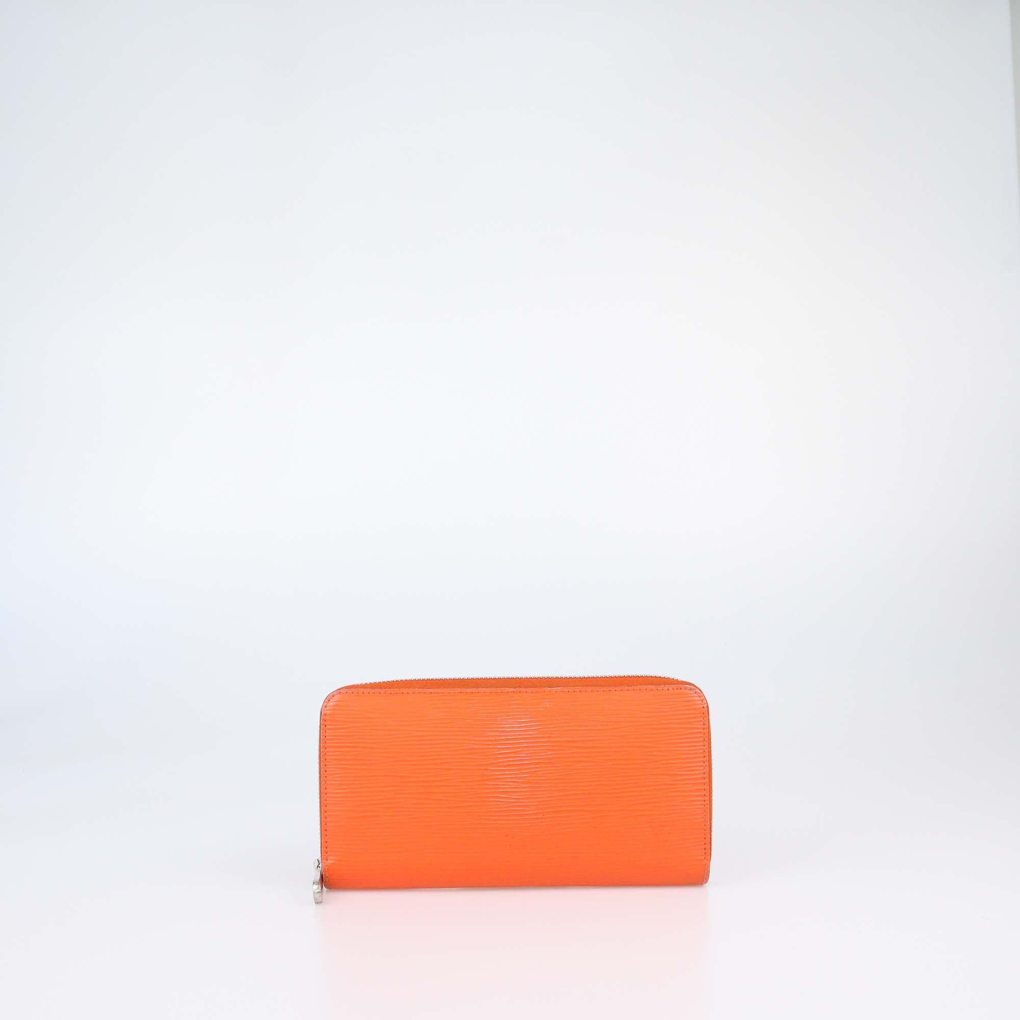 Louis Vuitton Orange Epi Leather Zippy Wallet