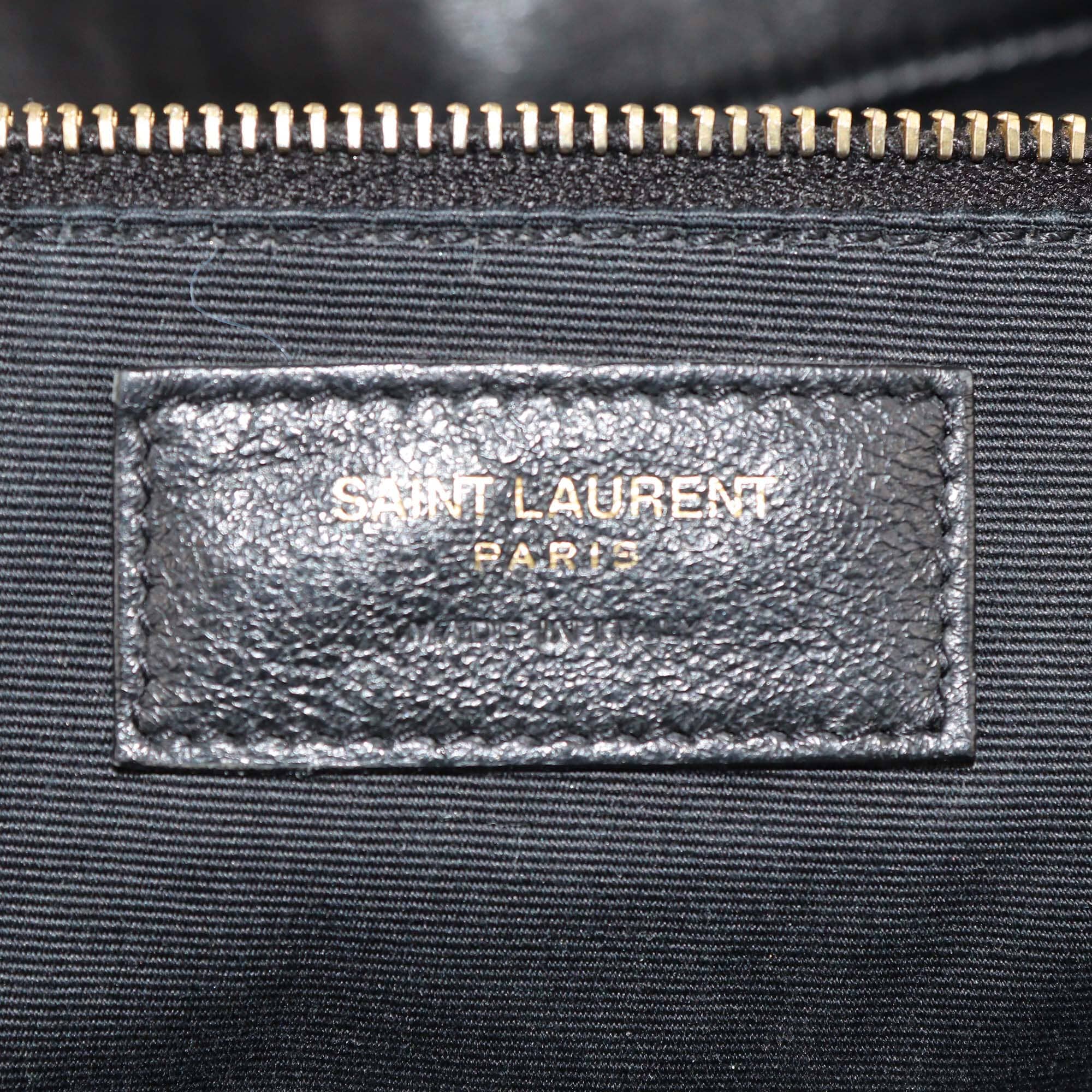 Saint Laurent Black Quilted Maxi ICare Shopping Bag Womens Saint Laurent 