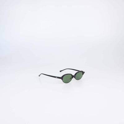 Karen Wazen Black Metal & Acetate Aria Olive Sunglasses