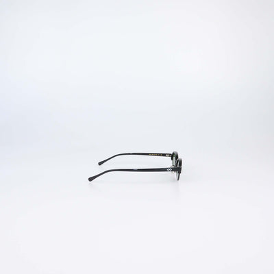 Karen Wazen Black Metal & Acetate Aria Olive Sunglasses
