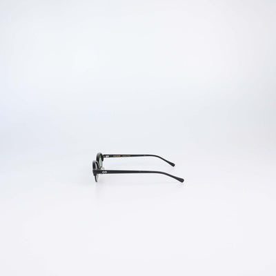 Karen Wazen Black Metal & Acetate Aria Olive Sunglasses