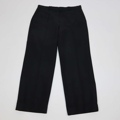 Gucci Black Cotton Viscose Straight Leg Pants
