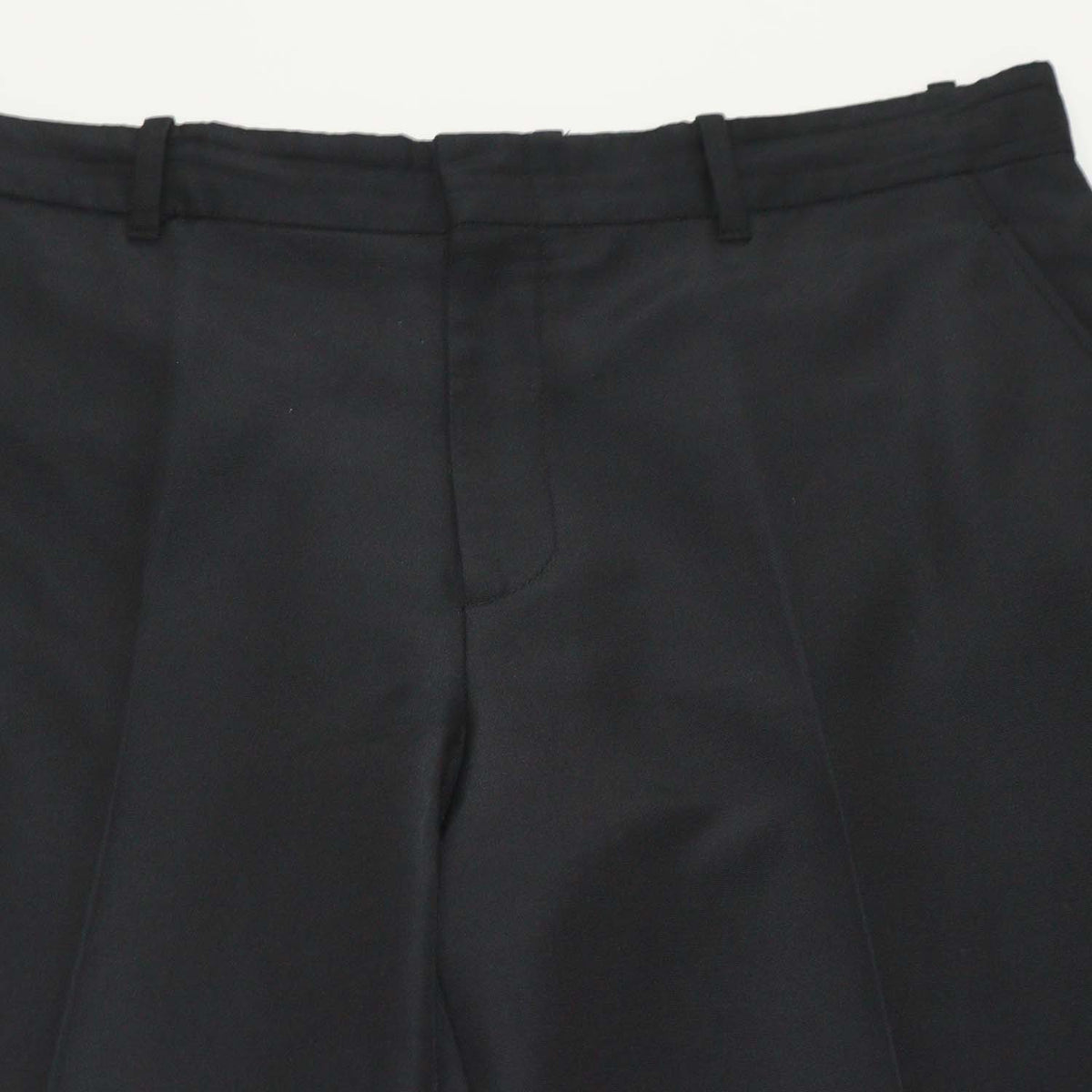 Gucci Black Cotton Viscose Straight Leg Pants