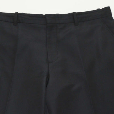 Gucci Black Cotton Viscose Straight Leg Pants