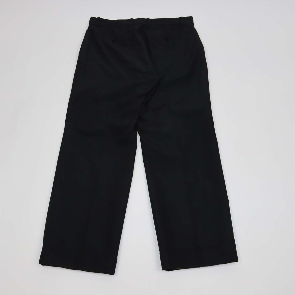 Gucci Black Cotton Viscose Straight Leg Pants