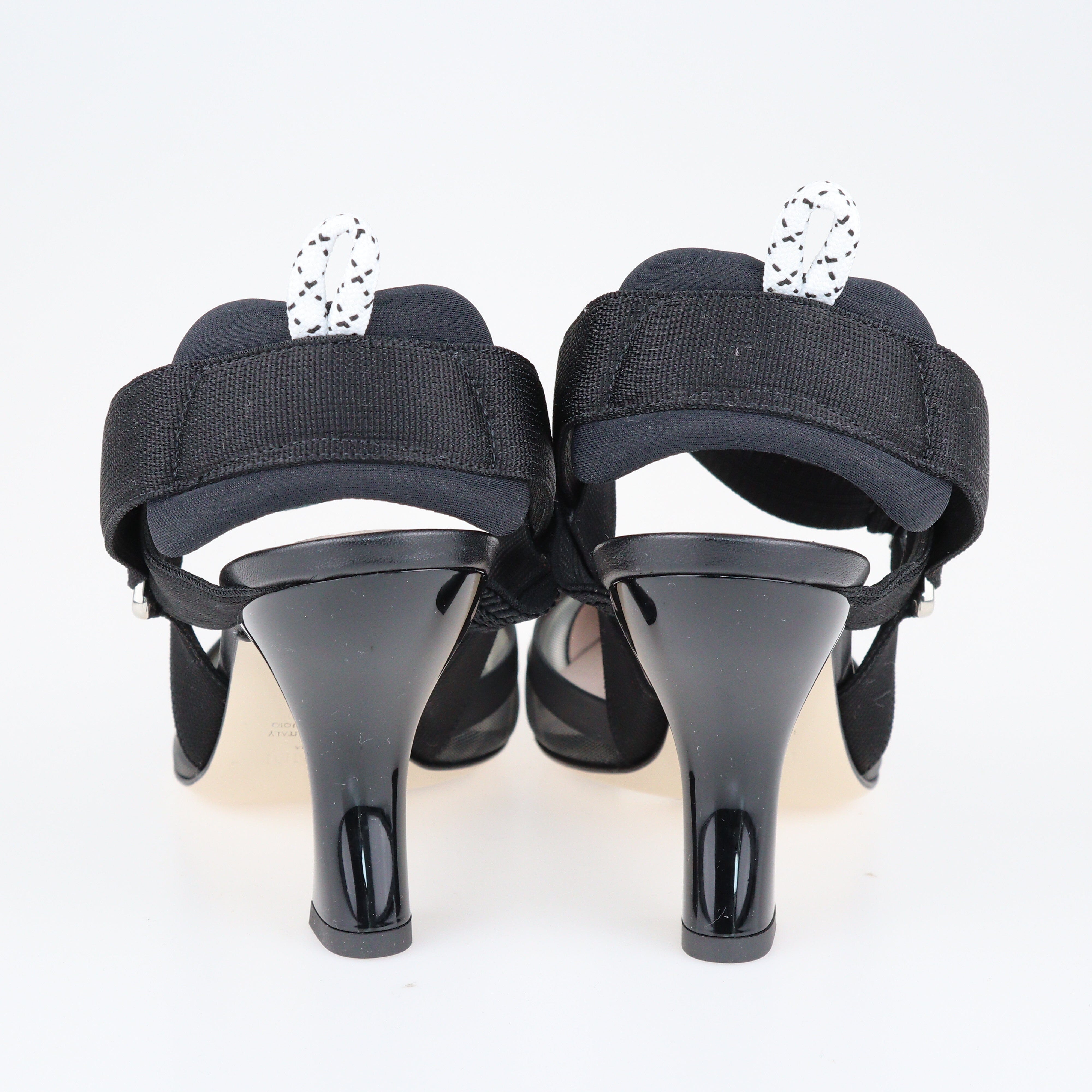 Black Colibri Slingback Pumps Shoes Fendi 