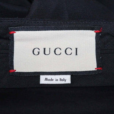 Gucci Black Cotton Viscose Straight Leg Pants