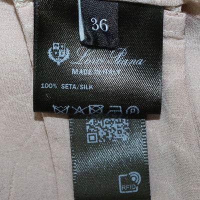 Loro Piana Beige Silk Ceramic Mandala Long Batwing Sleeves Patricia Shirt