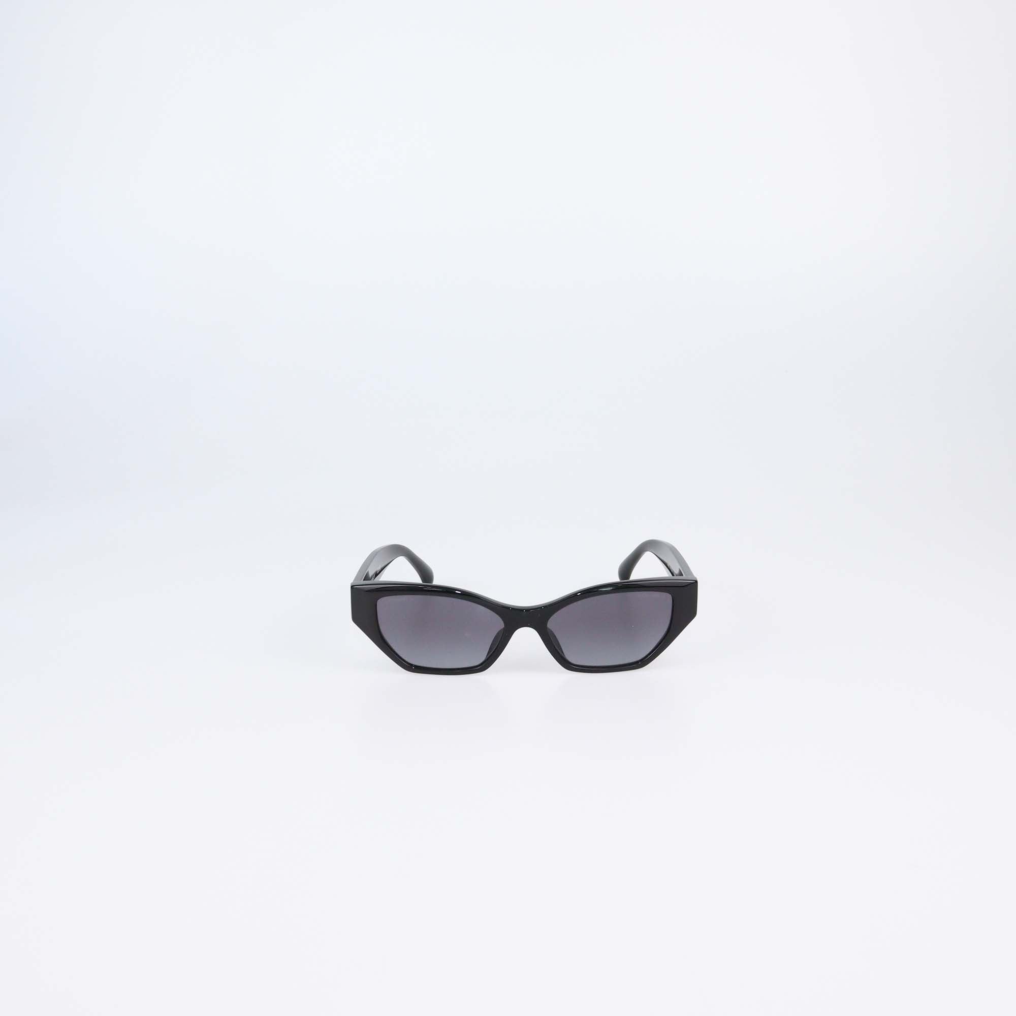 Chanel Black Gradient Cat Eye Sunglasses