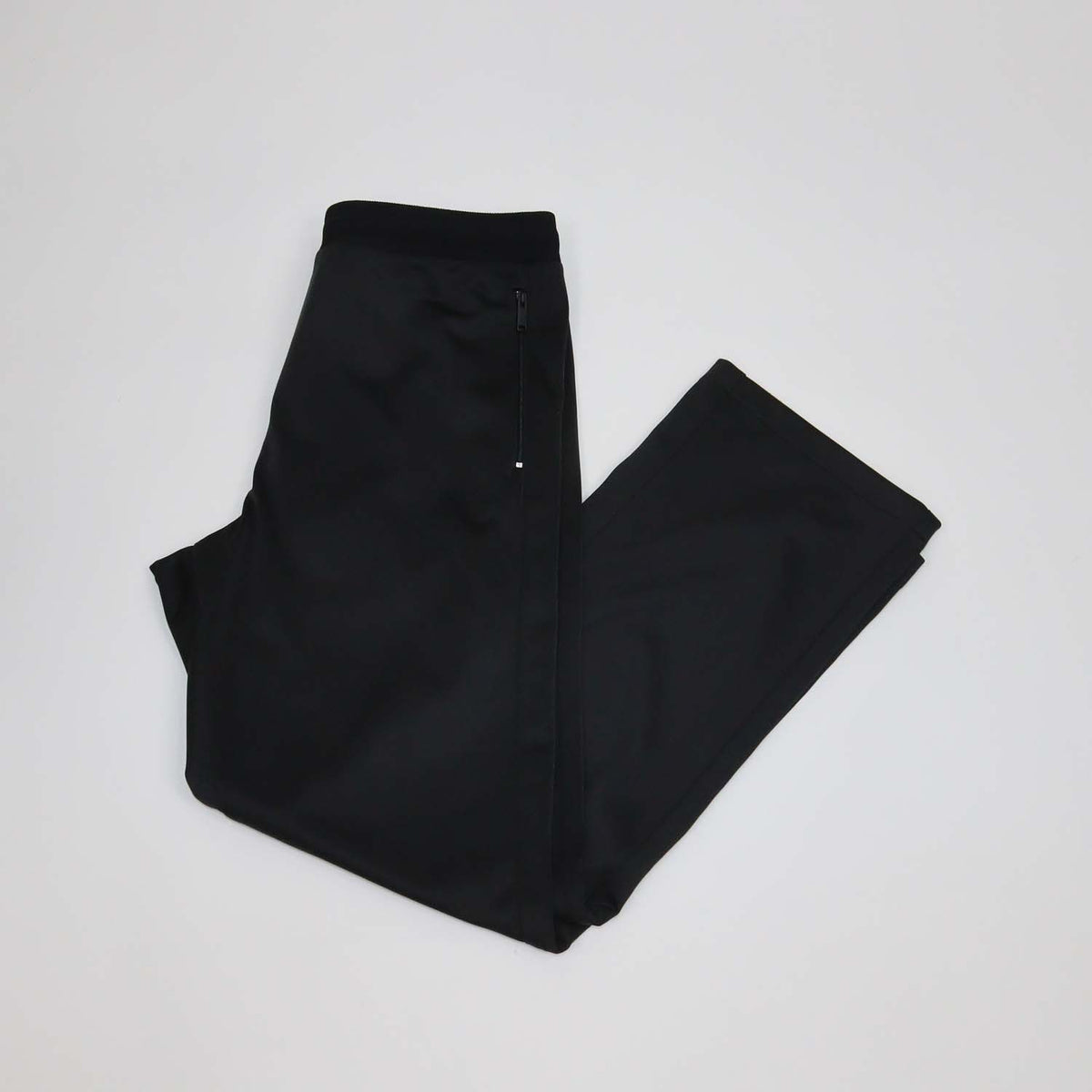 Valentino Black Polyester VLTN Straight Leg Pants