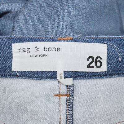 Rag & Bone Blue Soft Denim Straight Leg Pants
