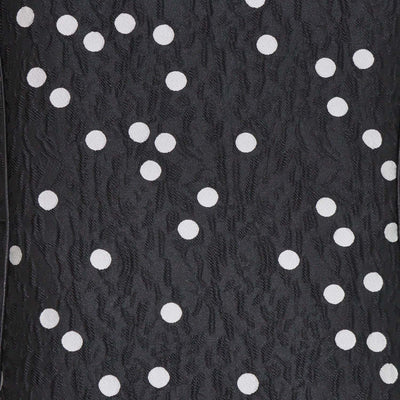CH Carolina Herrera Black/White Polka Dots Jacquard Knee Length Dress