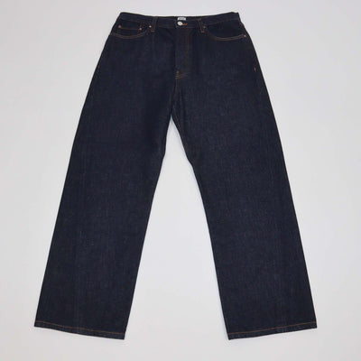 Toteme Dark Blue Denim Twisted Seam Full Length Pants