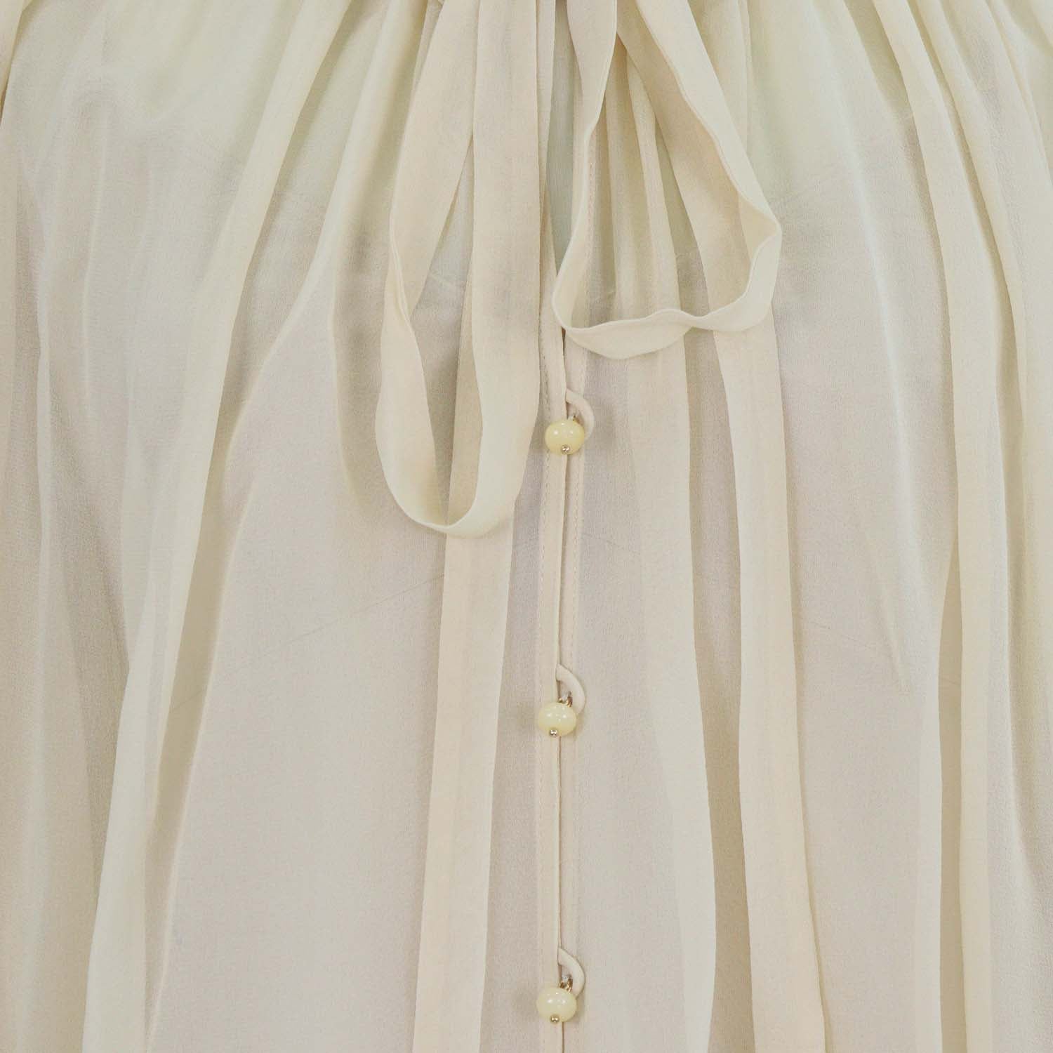 Zimmermann Beige Silk Rebellion Corded Blouse