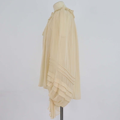 Zimmermann Beige Silk Rebellion Corded Blouse