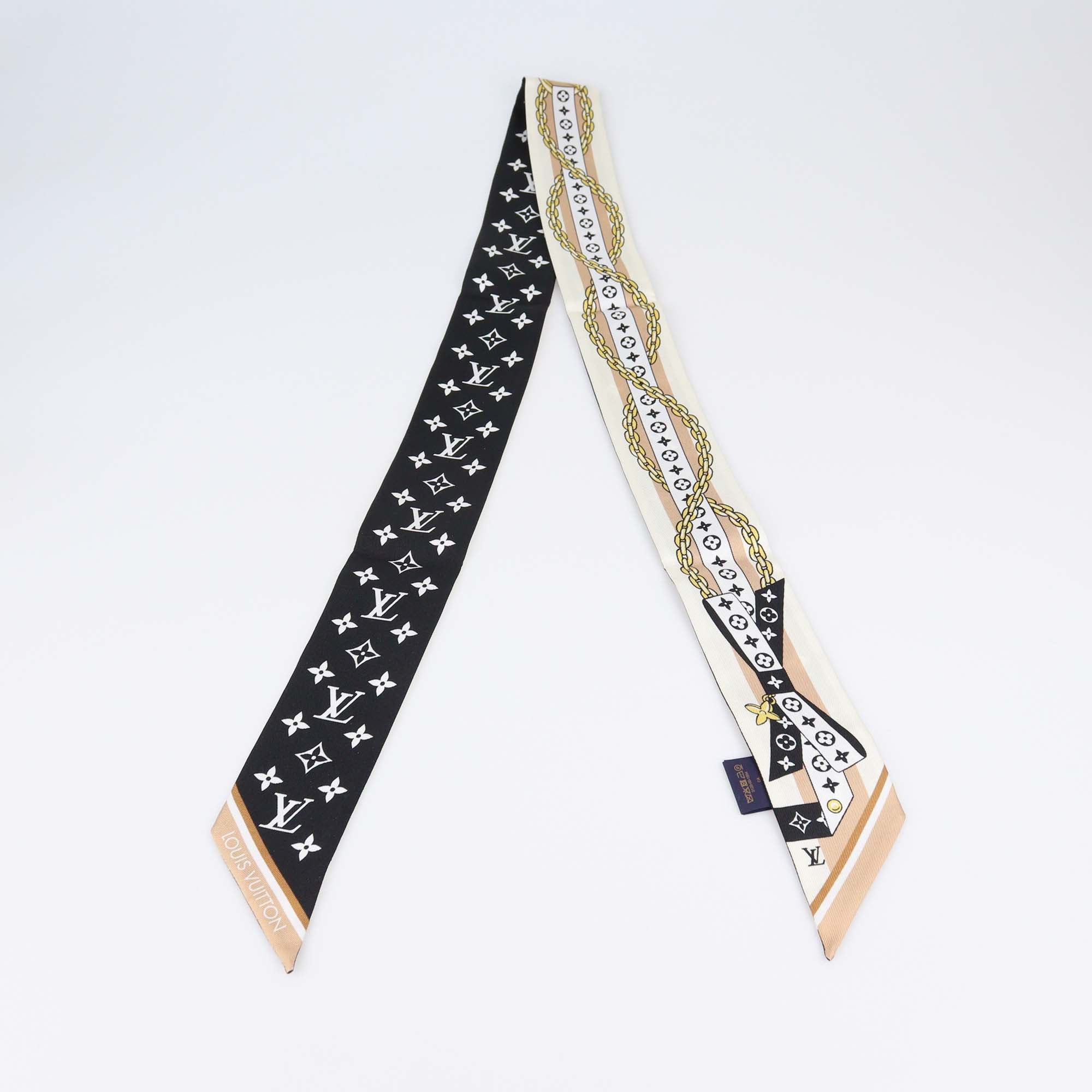 Louis Vuitton Black Silk LV Bow BB Bandeau