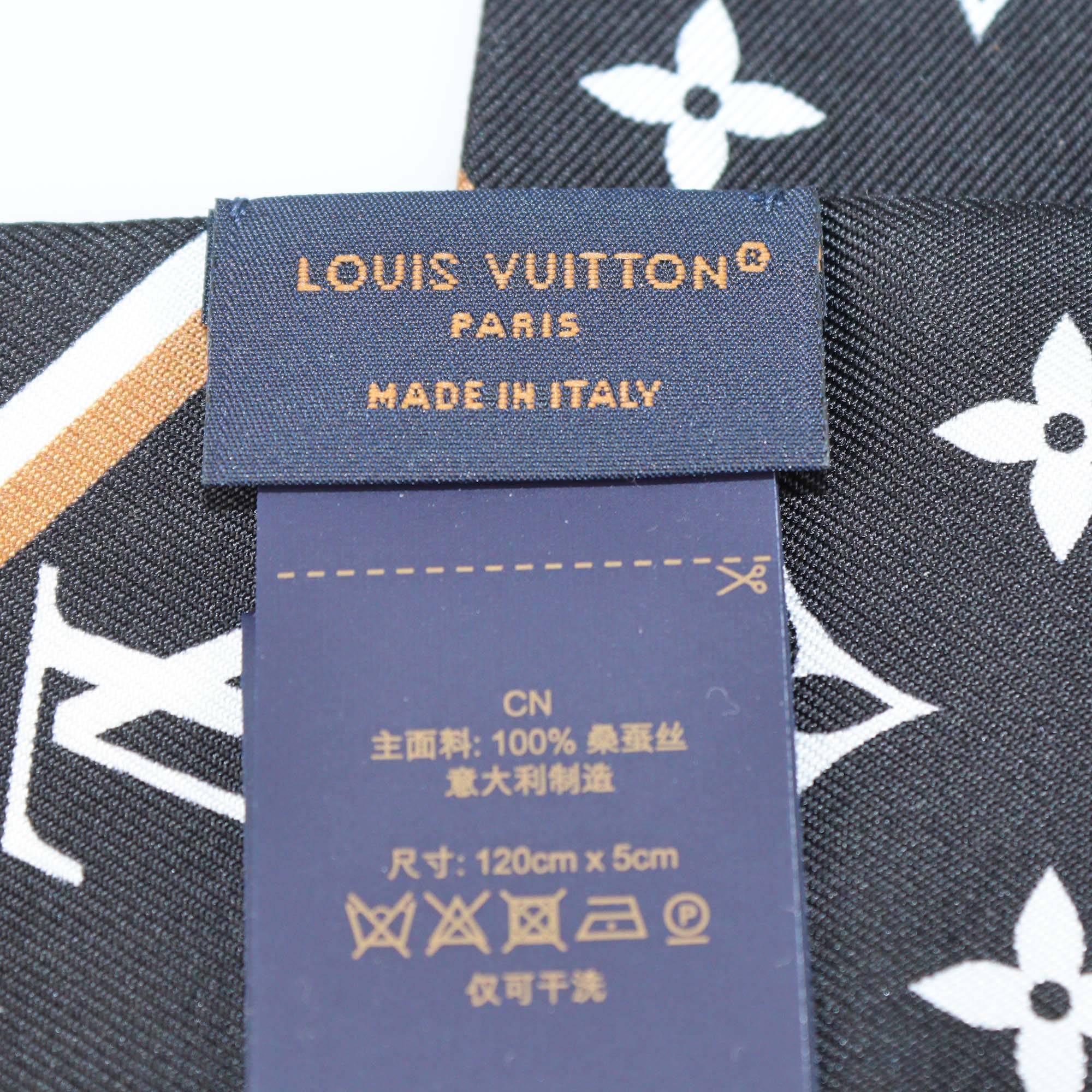 Louis Vuitton Black Silk LV Bow BB Bandeau