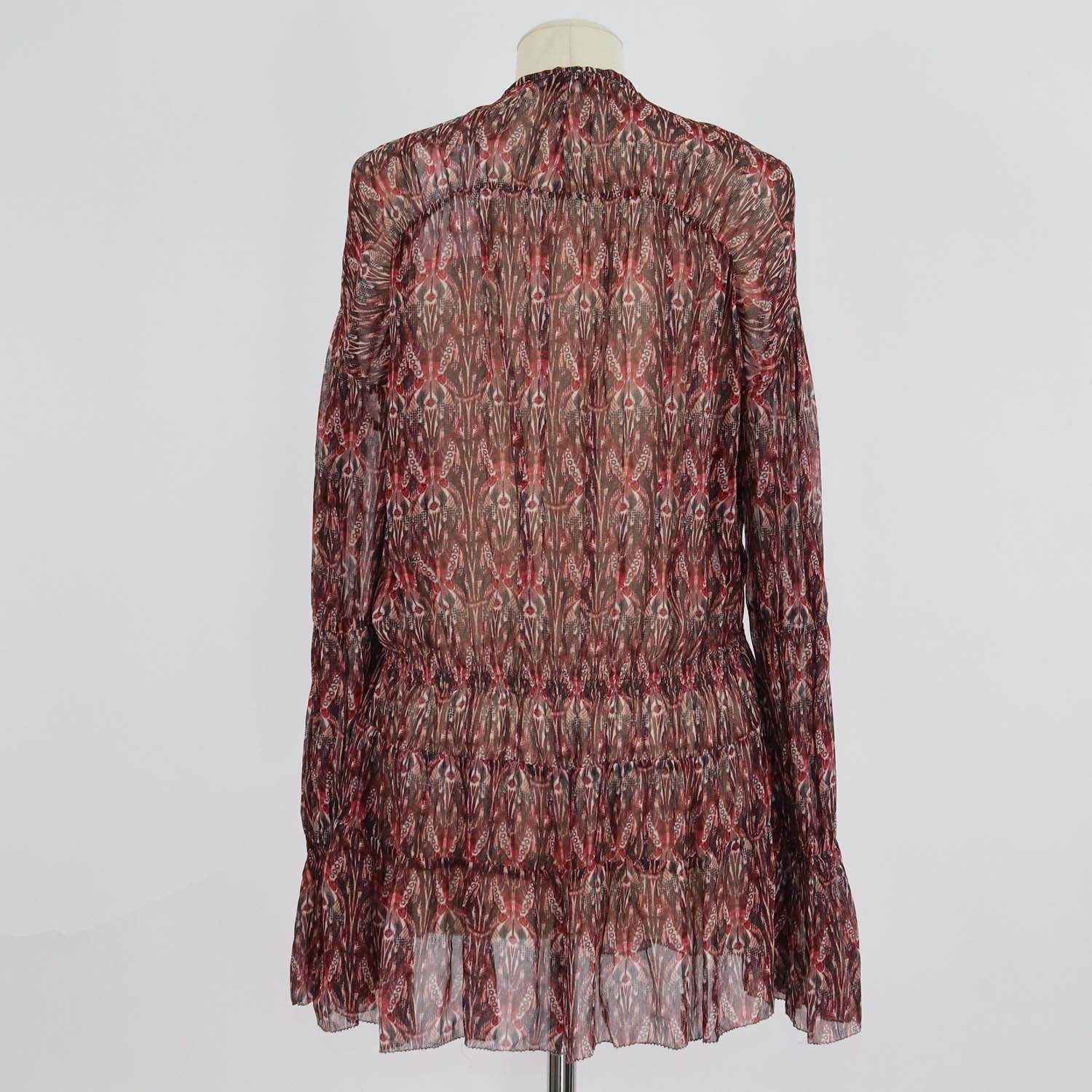 Iro Multicolor Viscose Printed Janie Long Sleeve Tops