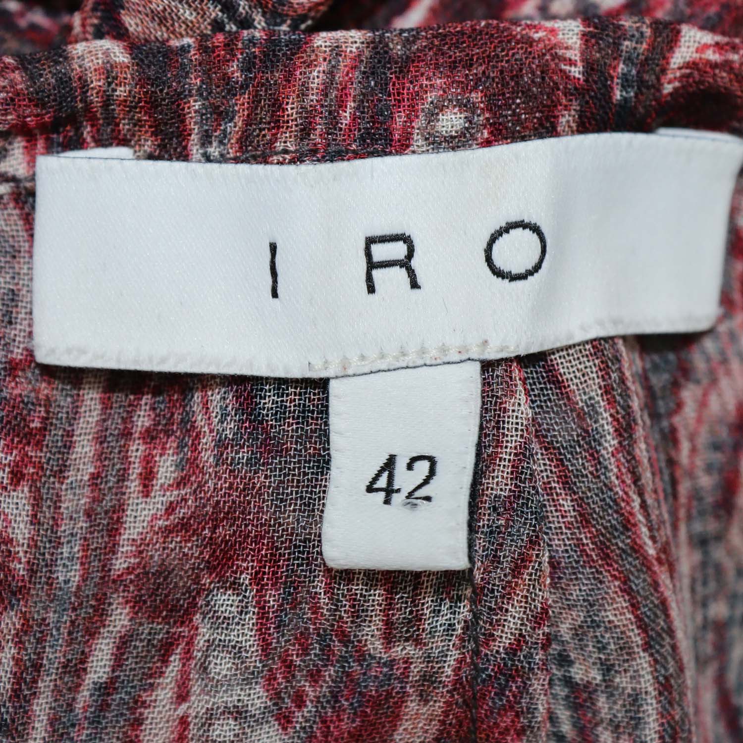 Iro Multicolor Viscose Printed Janie Long Sleeve Tops