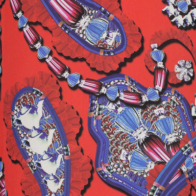 Mary Katrantzou Multicolor Silk Printed Long Sleeve Shirt