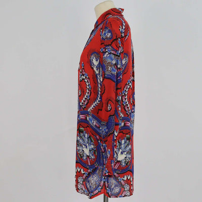 Mary Katrantzou Multicolor Silk Printed Long Sleeve Shirt