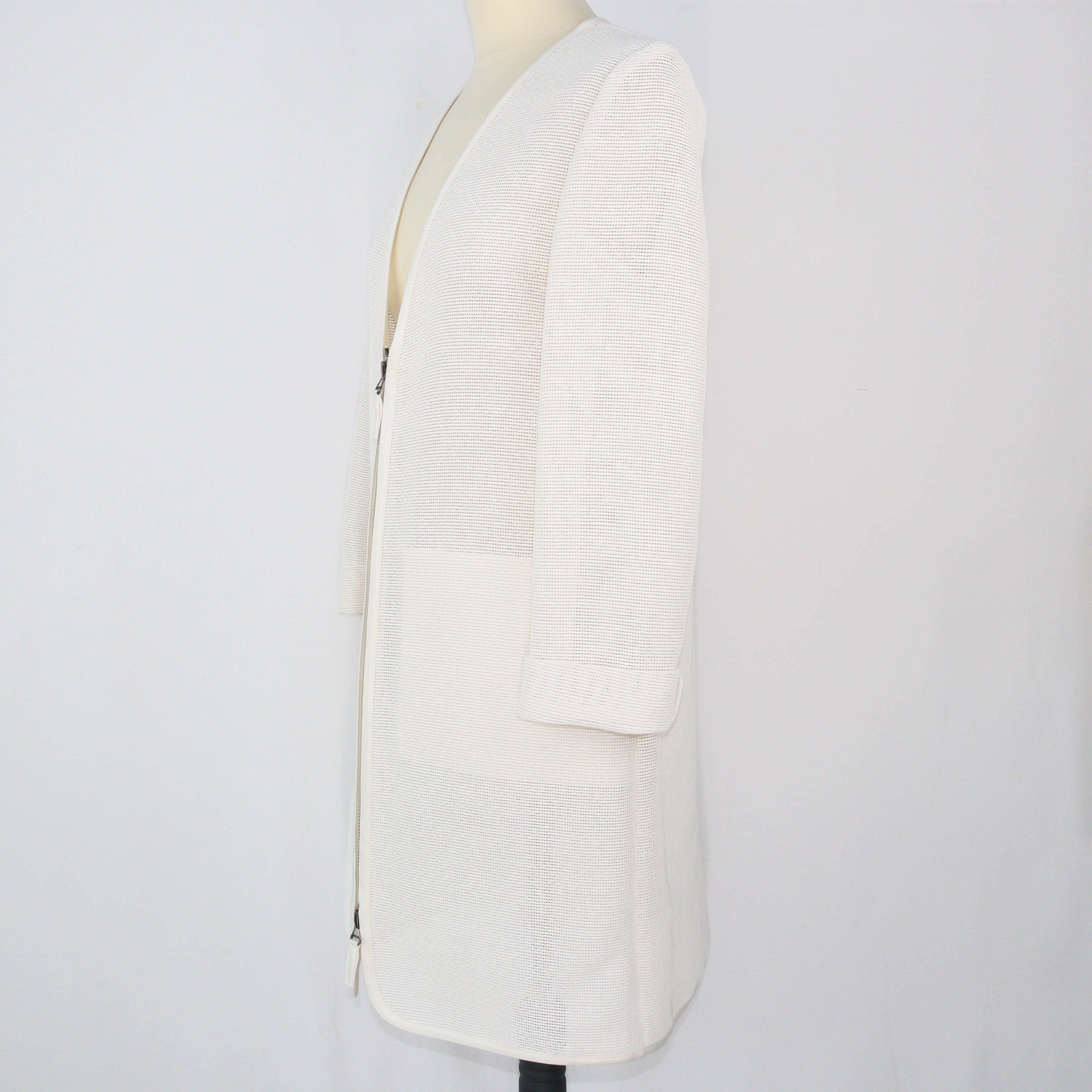 White Mesh Cardigan Coat Clothings Maison Martin Margiela 