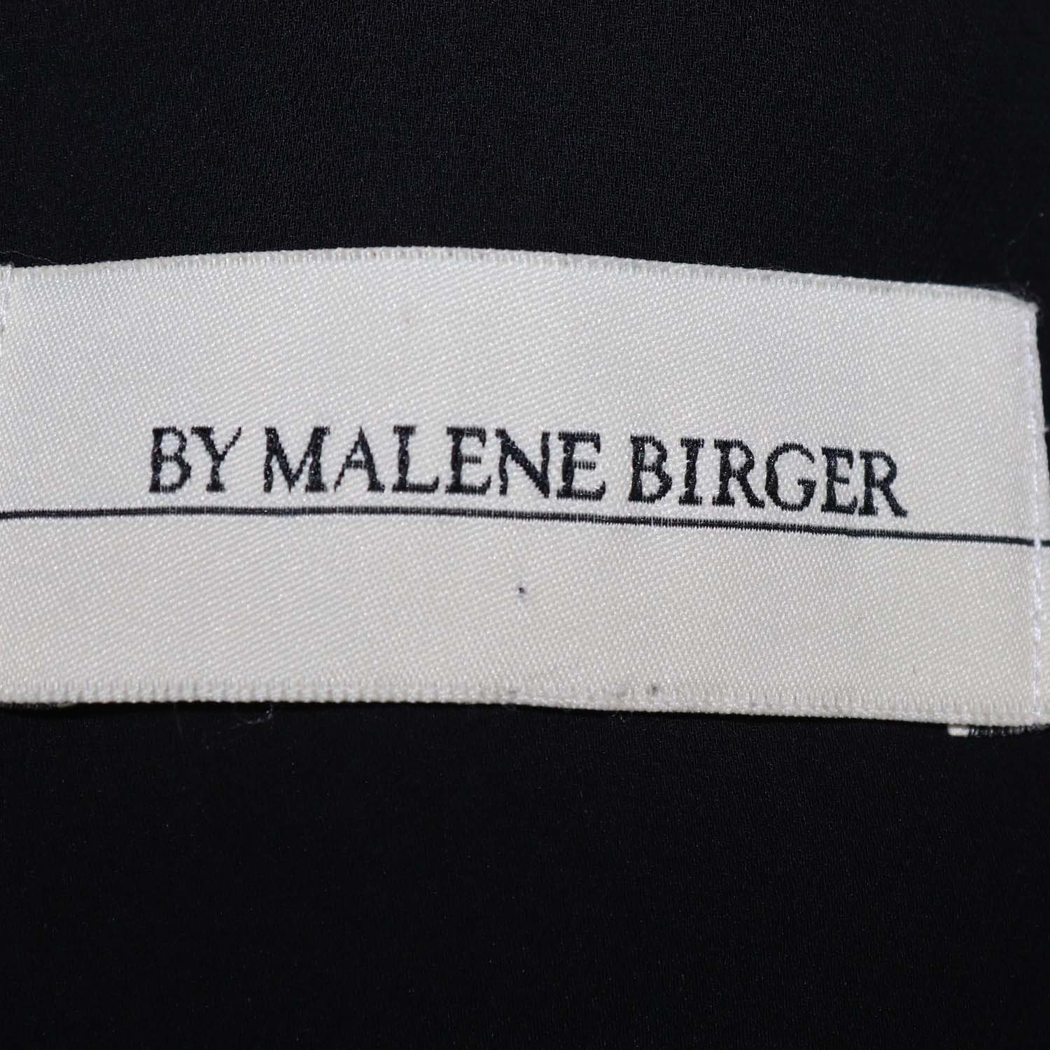By Malene Birger Black Silk Sleeveless Mini Dress