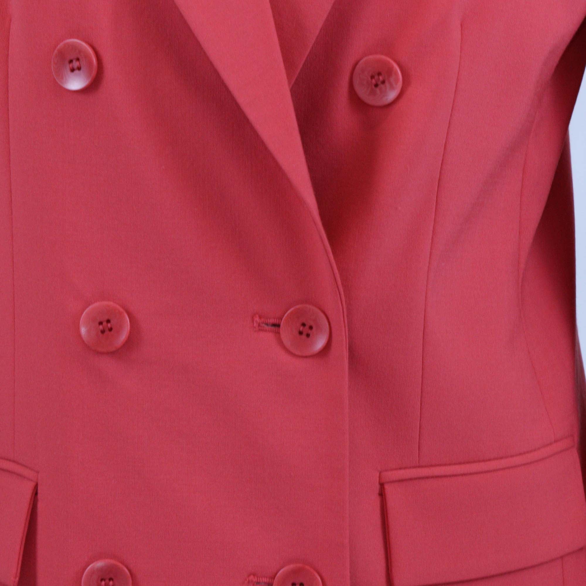 Tibi Pink Double Breasted Blazer