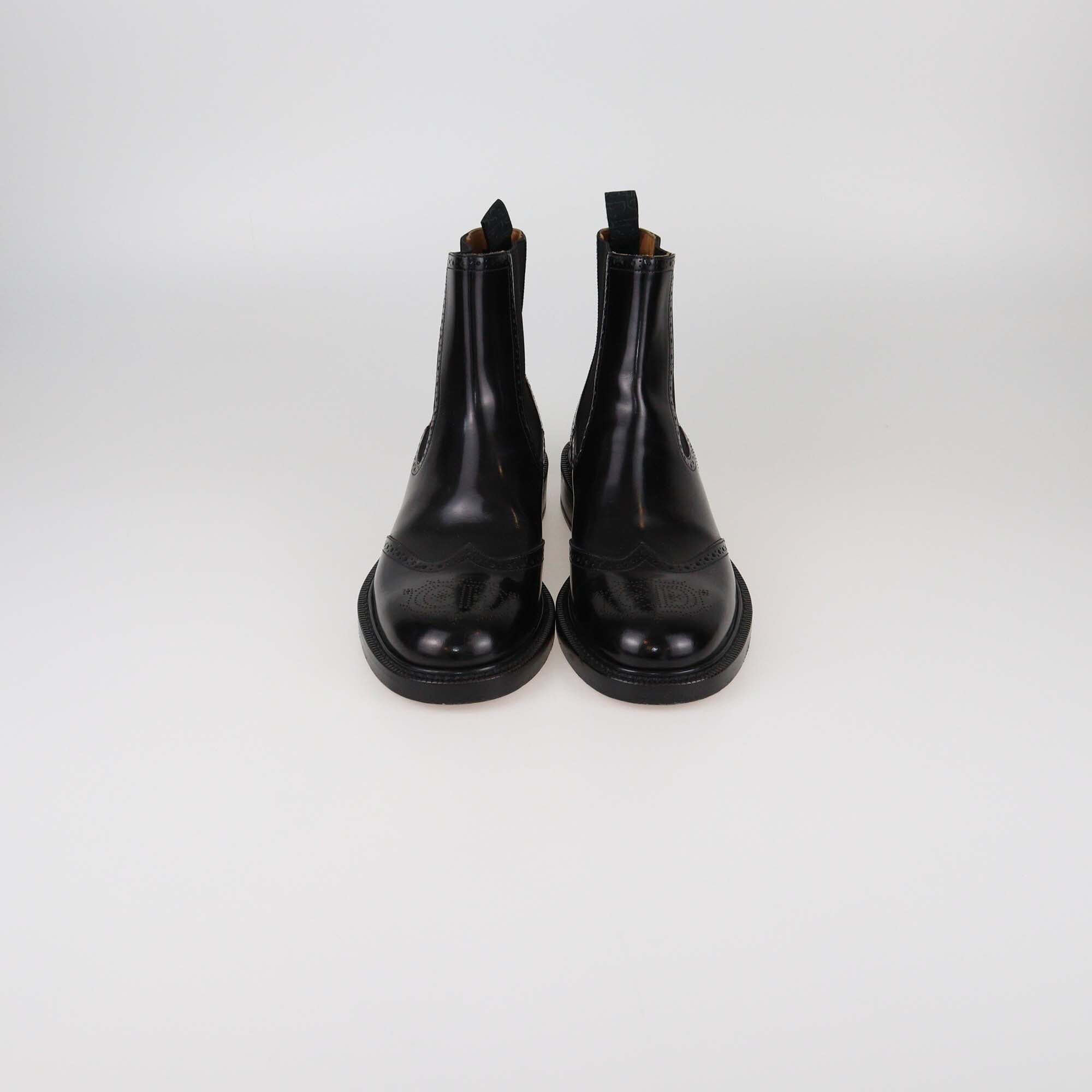 Christian Dior Black Brogues CD Ankle Boots Mens Christian Dior 