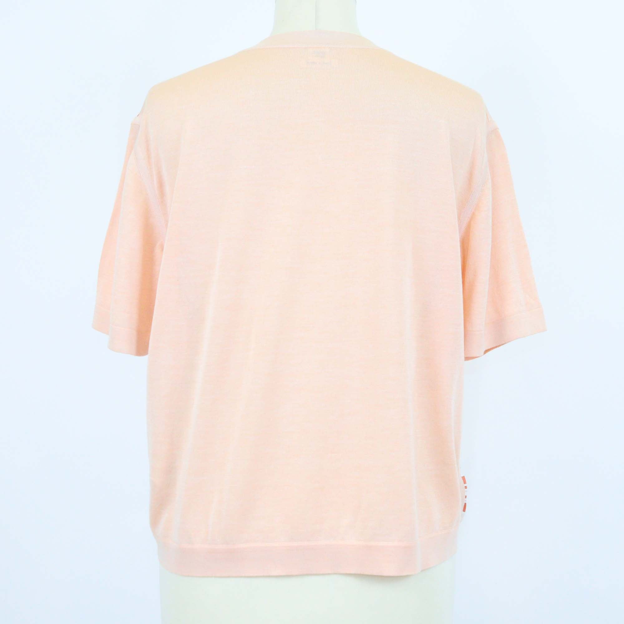 Hermes Orange Lava Coloriages de Jour Sleeveless Twillaine Top