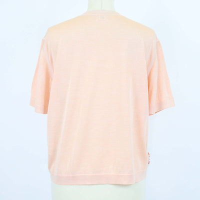 Hermes Orange Lava Coloriages de Jour Sleeveless Twillaine Top