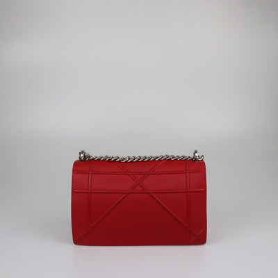 Christian Dior Red Medium Diorama Shoulder Bag Womens Christian Dior 