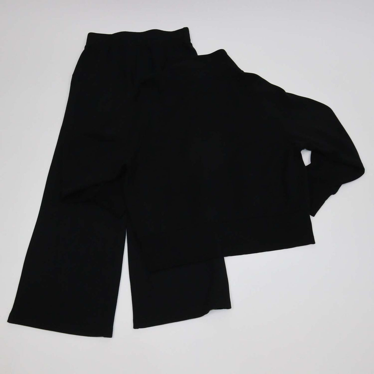 Varley Black Blend Viscose Roxbury Satin Trimmed Stretch Jacket & Pants